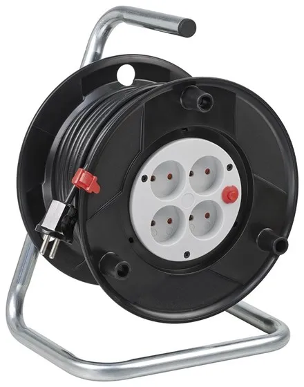 Brennenstuhl tambor de cable Basic sin toma de tierra PVC 25m