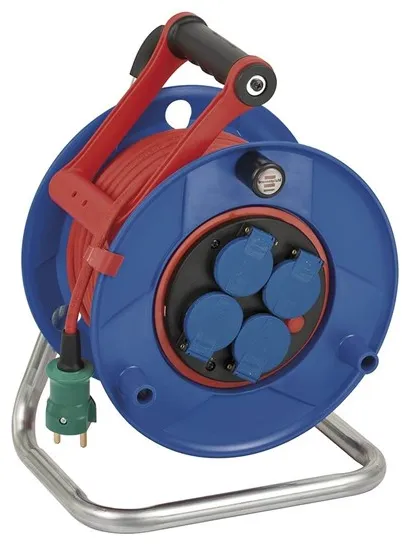 Carrete de cable Brennenstuhl 25m con toma de tierra y cable Bremaxx