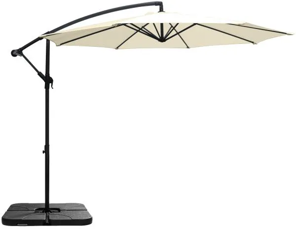 Sombrilla colgante beige 3m